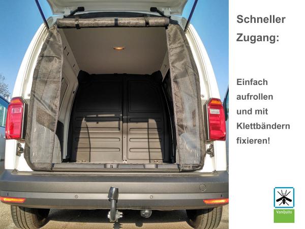 VW Caddy und Caddy Maxi  Insektenschutzgitter Heckklappe 2003 - 02/2020